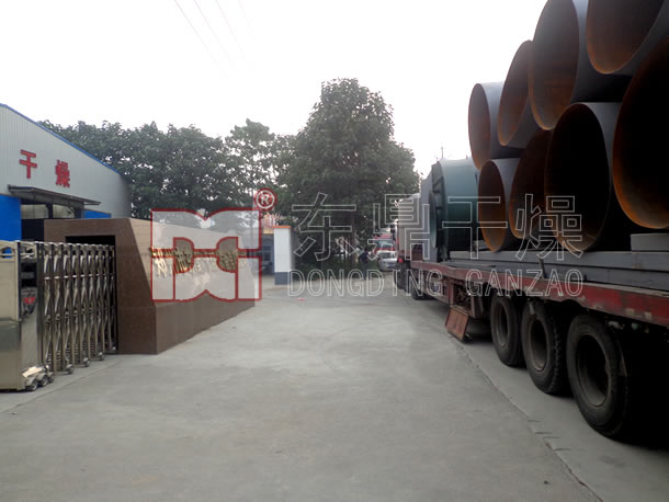 煤泥烘干機技改項目發貨