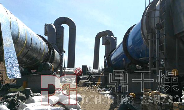 山西煤泥烘干機安裝現場