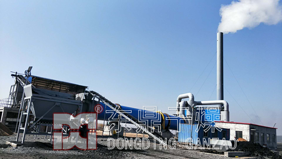 內蒙古煤泥烘干機現場