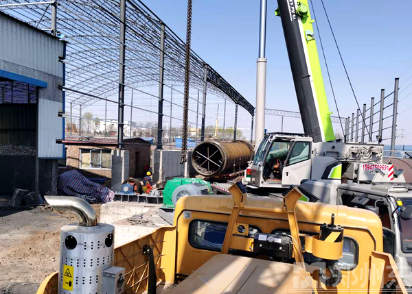 內蒙古煤泥烘干機項目現場