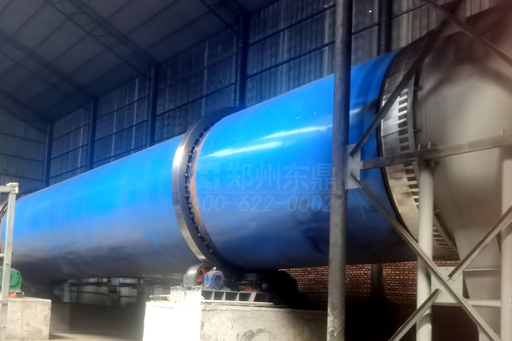 煤泥烘干機試機現場
