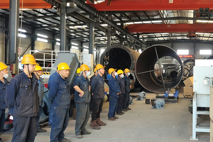 1500噸煤泥烘干機現場